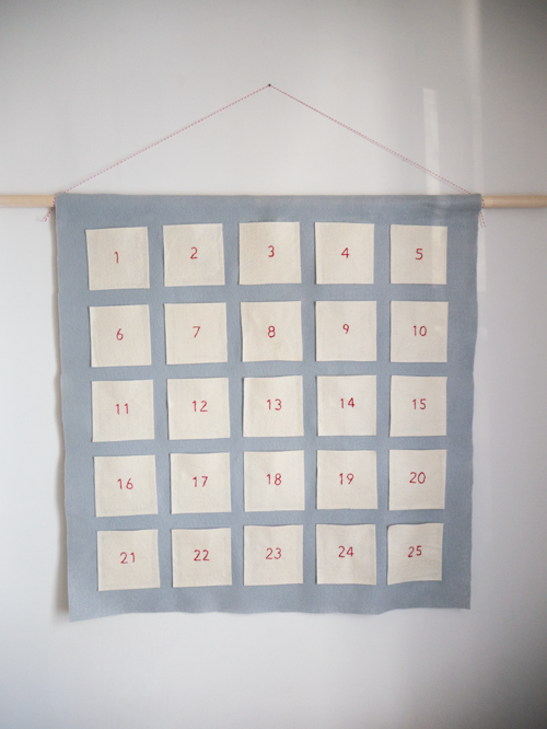 Embroidered Advent Calendar