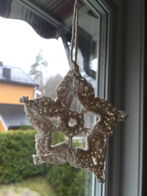 Christmas Star Crochet Ornament