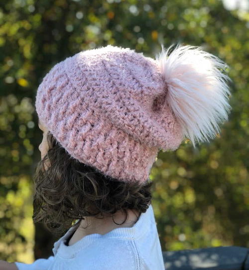 Cherry Blossom Slouchy Hat