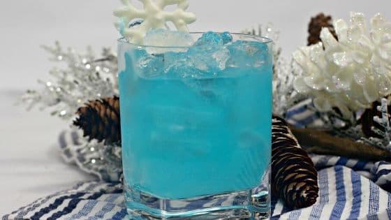 Elsa’s Frozen Cocktail- an Electric Long Island Iced Tea