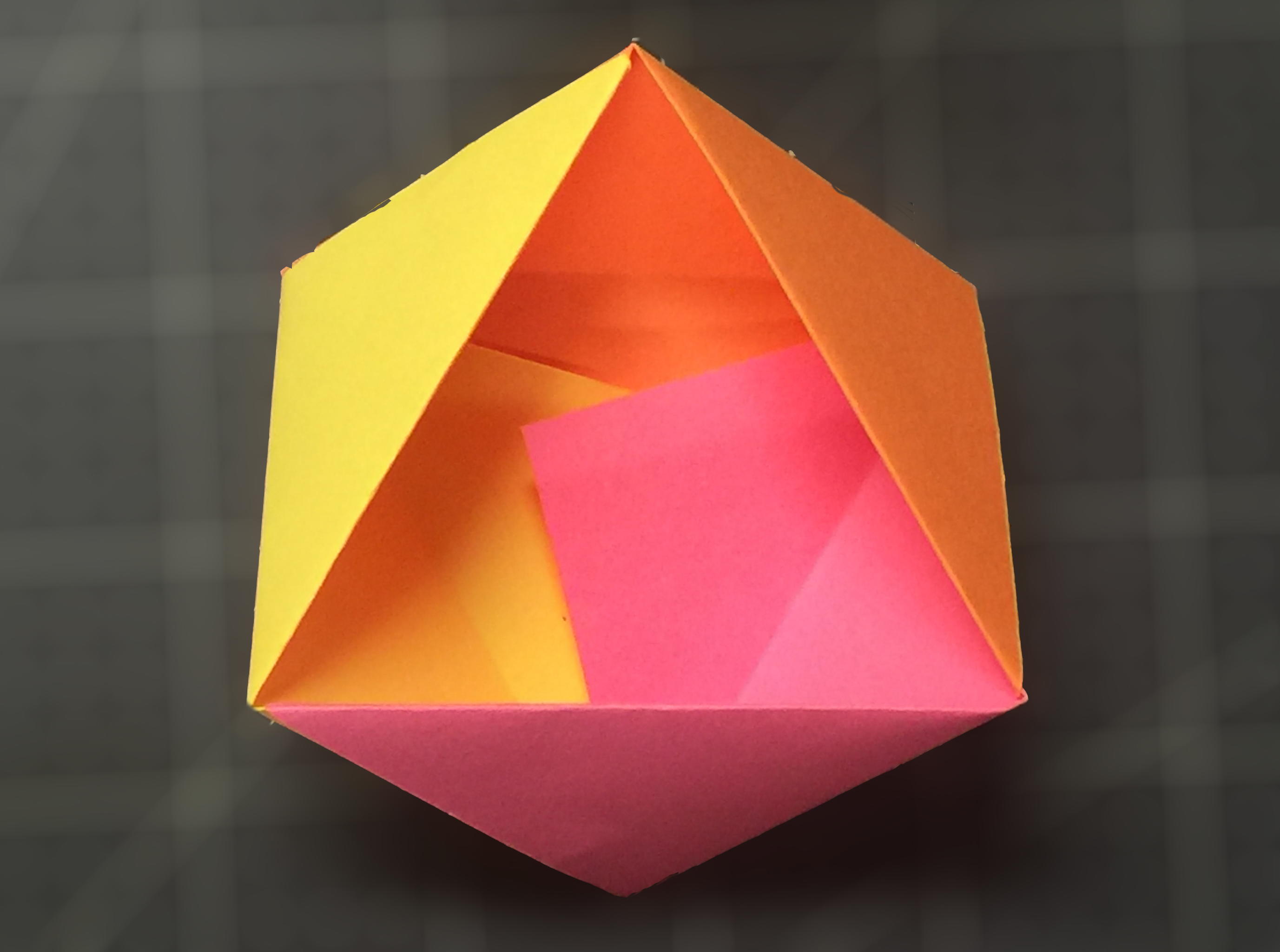 Making Paper Triangular Signs Origami Triangle