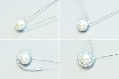 Beebeecraft Tutorials on Making a Round Pearl Necklace Pendant