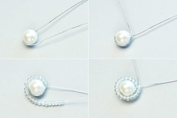Beebeecraft Tutorials on Making a Round Pearl Necklace Pendant ...
