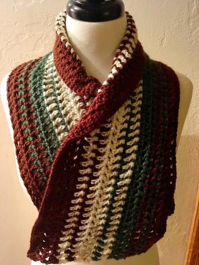 Alpine Meadow Crochet Scarf
