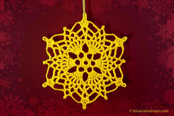 Crochet Pineapple Snowflake