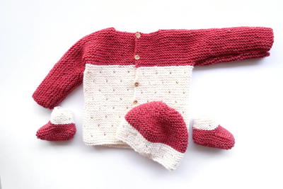 Strawberry Seed Baby Sweater