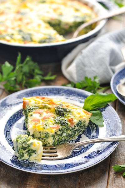 Crustless Spinach Quiche