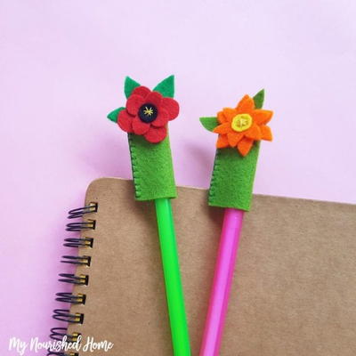 Flower Pencil Toppers