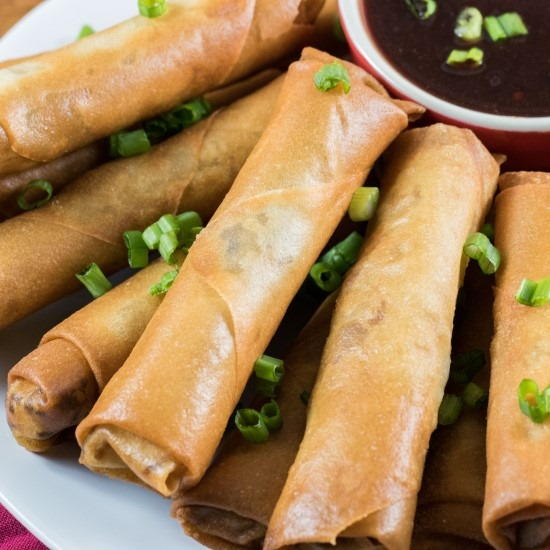 Turkey Spring Roll Recipe – Cranberry Dipping Sauce ...