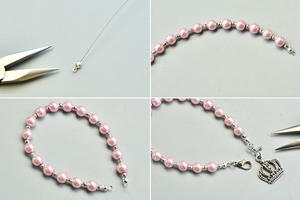 Beebeecraft Tutorials On Making A Pink Pearl Bracelet