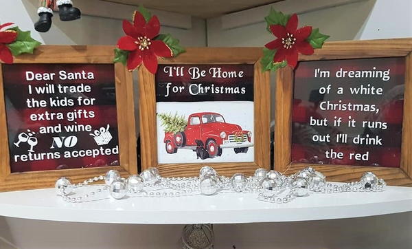 Photo Frame Christmas Signs
