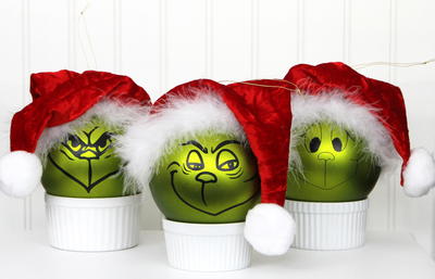 Diy Grinch Ornaments
