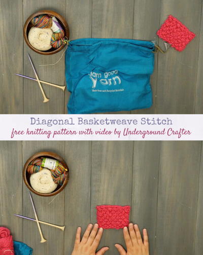 Diagonal Basketweave Stitch