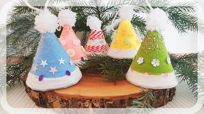 Easy Christmas Caps Decoration - Fun Family Craft