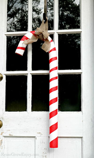 DIY Giant Candy Cane | DIYIdeaCenter.com