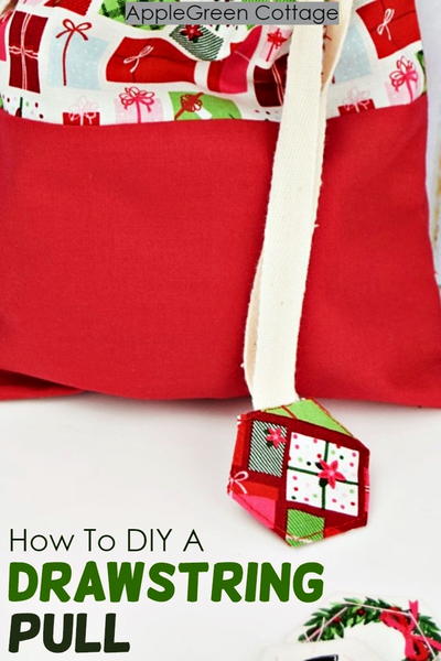 How To Diy A Drawstring Pull - Cover Drawstring Ends The Cute Way! 