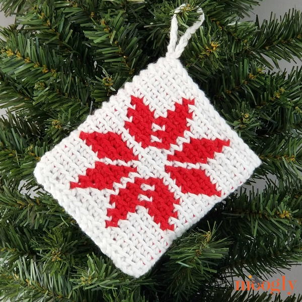 Nordic Star Christmas Ornament Pouch