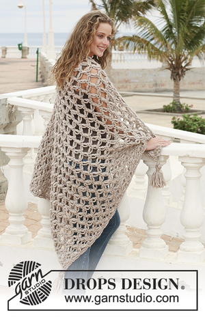 summer shawl with sleeves