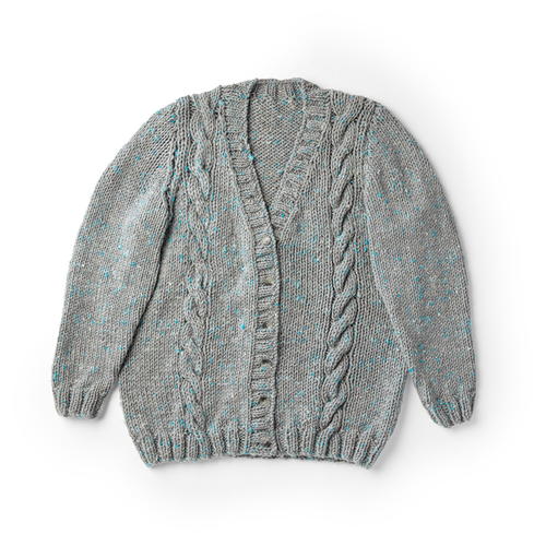 Simple Cable Knit Cardigan Pattern