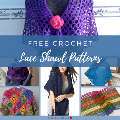 Hand Dyed Crochet Shawl - Free Pattern - Left in Knots