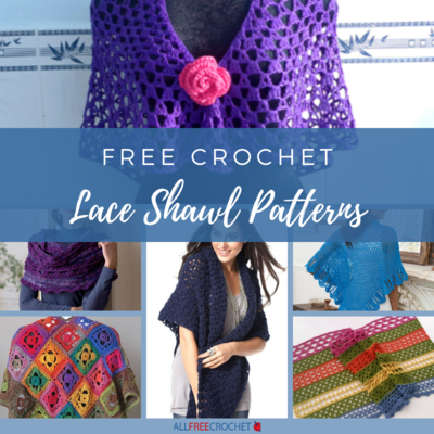 30+ Free Crochet Lace Shawl Patterns