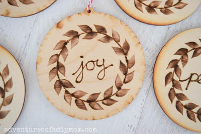 Wood Burned Ornaments