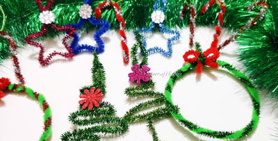 Easy To Make Pipe Cleaner Christmas Ornaments
