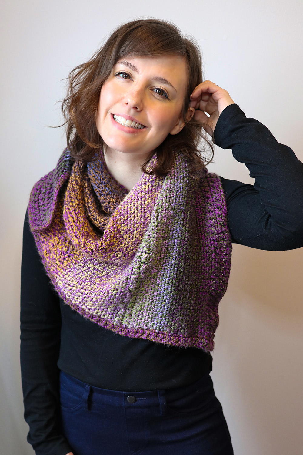 Sunset Static Shawl | AllFreeCrochet.com