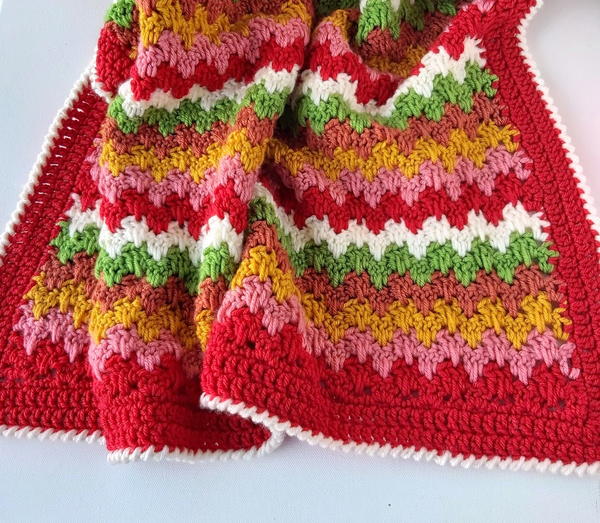 Granny Spike Stitch Crochet Blanket