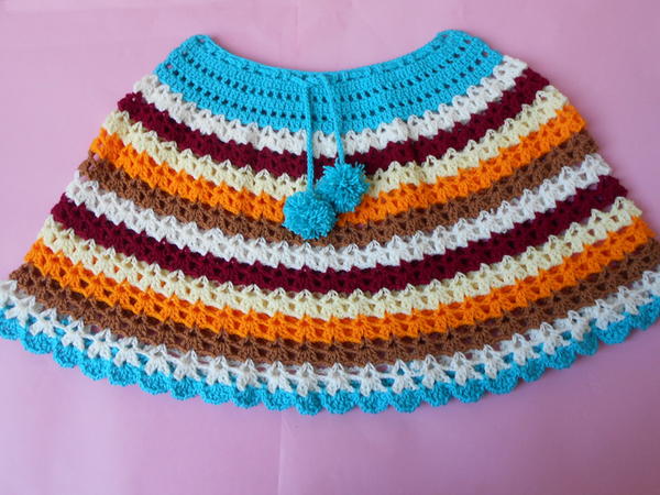 Winter Toddler Crochet Poncho Pattern