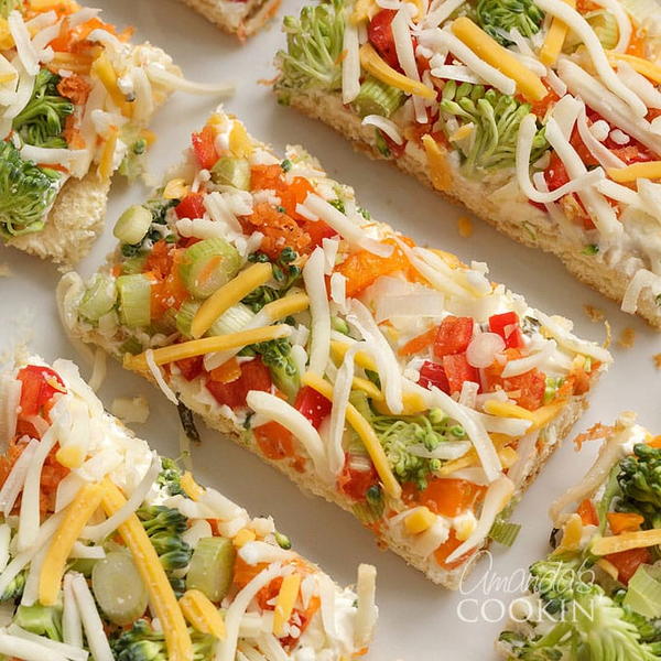 Appetizer Veggie Pizza