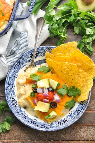 Creamy Chicken Enchilada Casserole