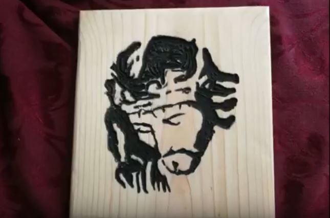DIY Relief Wood Carving of Jesus Christ