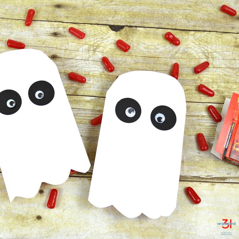 Halloween Crafts Ghost Candy Wrapper