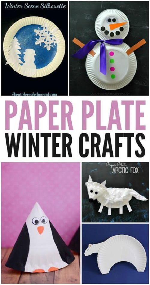 Winter Paper Plate Crafts For Kids | AllFreeChristmasCrafts.com