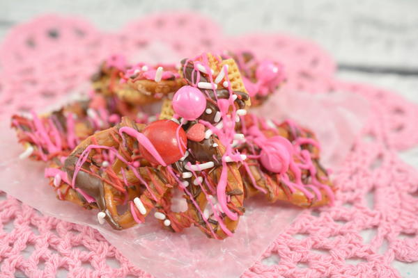 Sweet And Salty Valentine’s Day Bark
