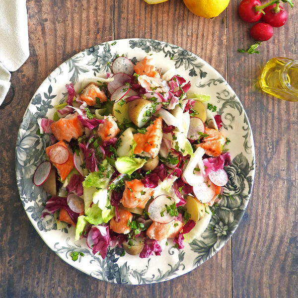 Honey Glazed Salmon & Endive Salad