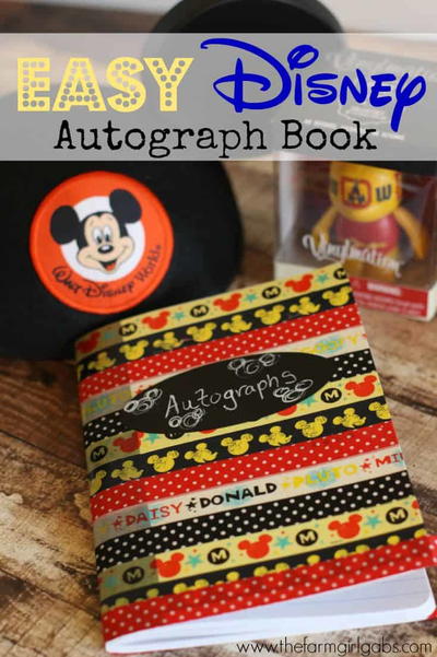 Make Your Own Disney Autograph Book