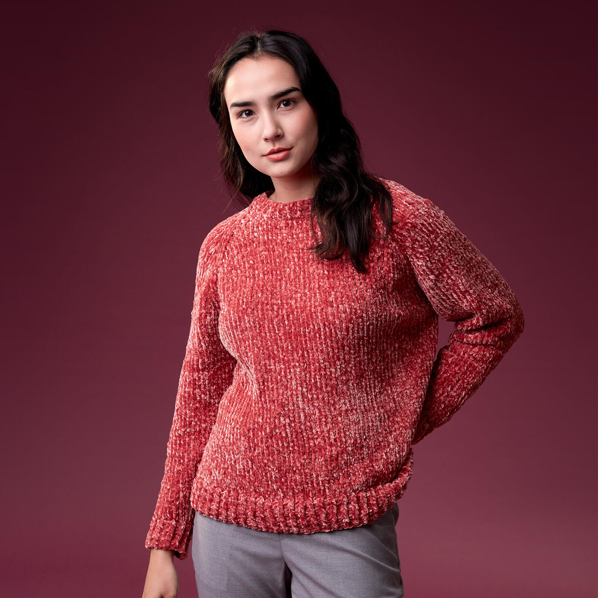 Easy Top-Down Knit Sweater Pattern