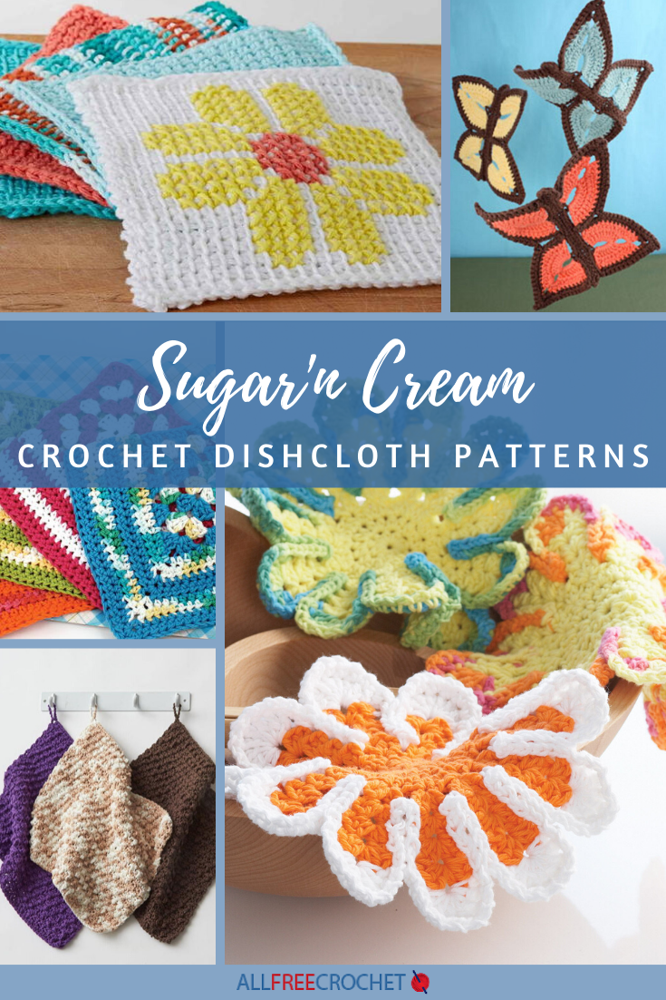 Peaches and Creme Yarn: Beautiful Crochet Dishcloth Pattern (Free) 