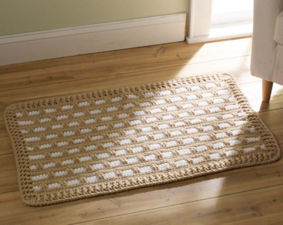 Oval Crochet Rug, Free Pattern for a Vintage Style Bath Mat
