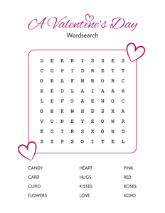 Free Valentine’s Day Printable Word Search For Kids | FaveCrafts.com