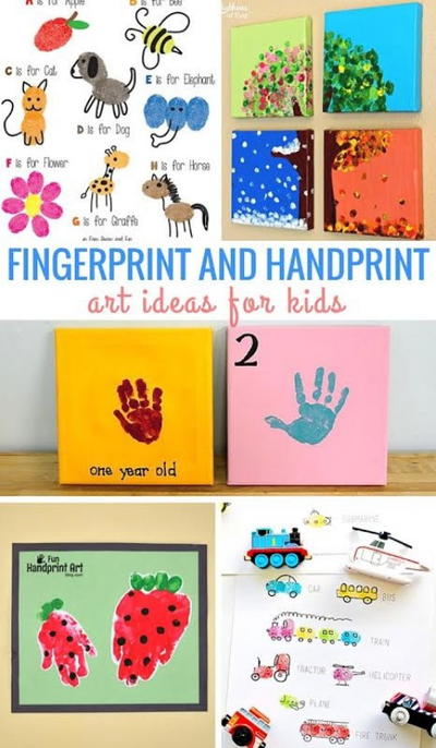 Fingerprint And Handprint Craft Ideas For Kids