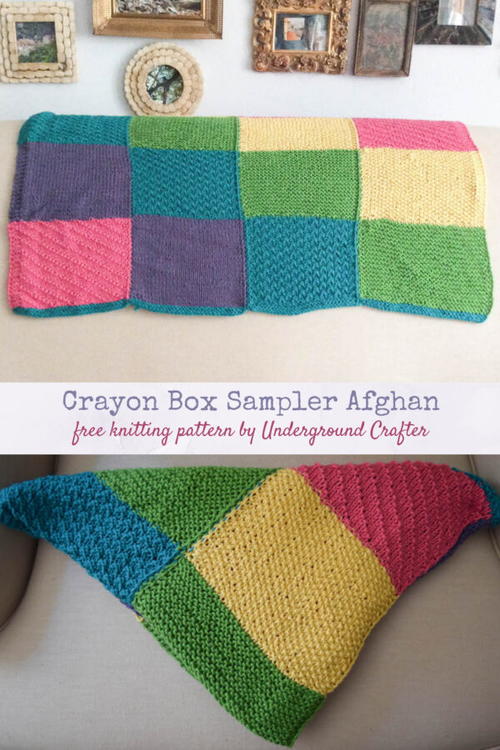 Crayon Box Sampler Afghan