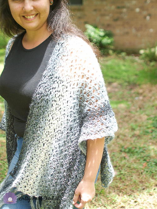 Diamond Lattice Kimono Cardigan