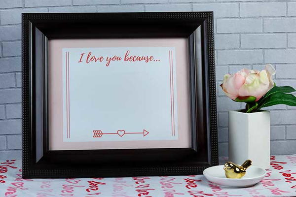 Dry Erase Valentine's Day Sign