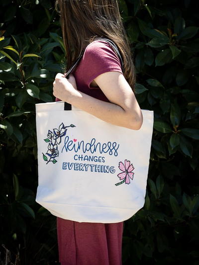 Kindness Changes Everything DIY Tote Bag