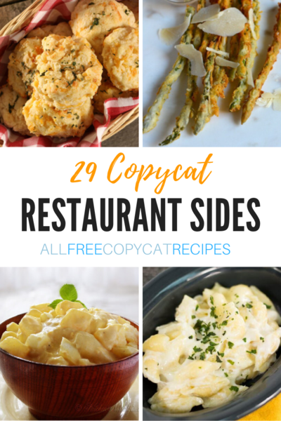 29 Restaurant Side Dish Recipes Copycats To Steal The Show