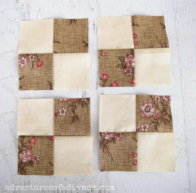 How To Sew A Four Patch Quilt Block