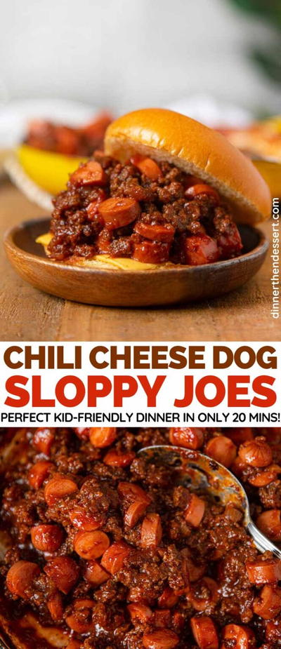 Chili Cheese Dog Sloppy Joes